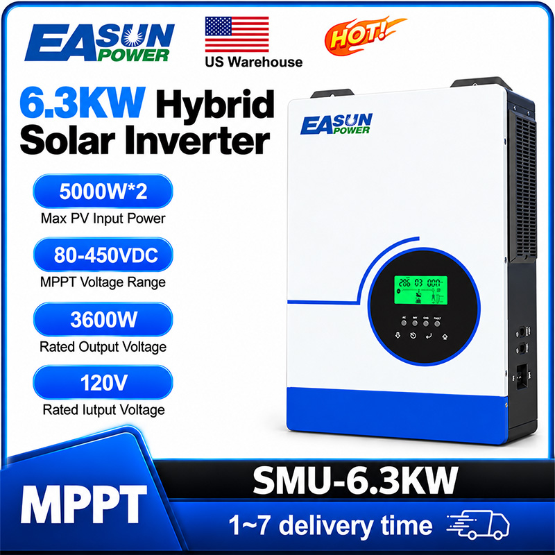 Grid Tie Inverter Limiter 2000W - EASUN POWER 6300W 하이브리드 태양광 인버터,