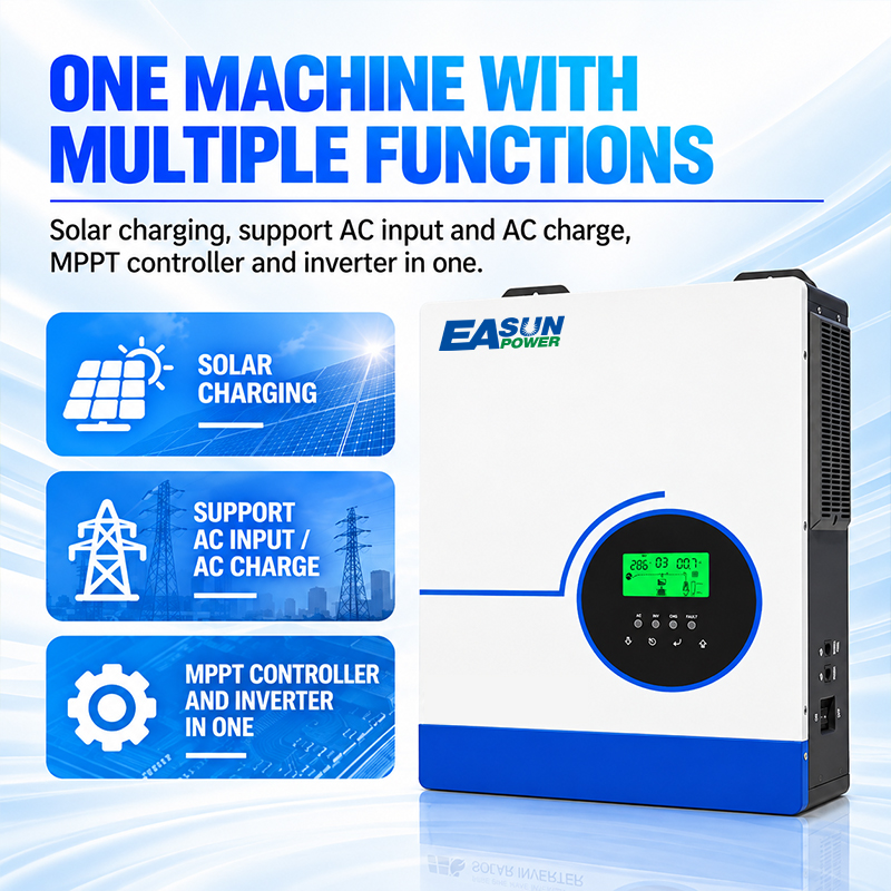 EASUN POWER 6300W 하이브리드 태양광 인버 - Grid Tie Inverter Limiter 2000W 리뷰 및 가격