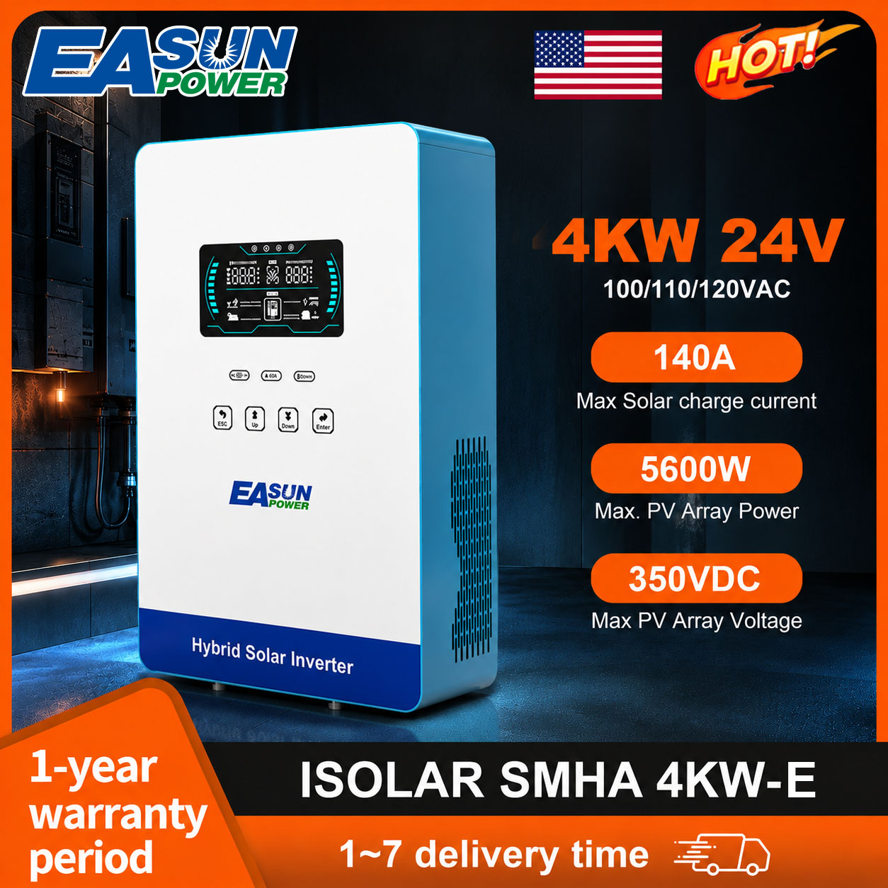 EASUN POWER 4KW 120V 오프그리드 태양광 - Grid Tie Inverter Limiter 2000W 리뷰 및 가격