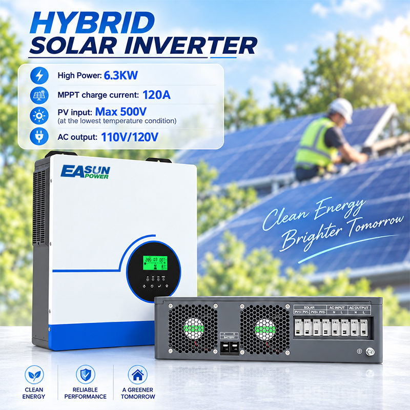 EASUN POWER 6300W 하이브리드 태양광 인버 - Grid Tie Inverter Limiter 2000W 리뷰 및 가격